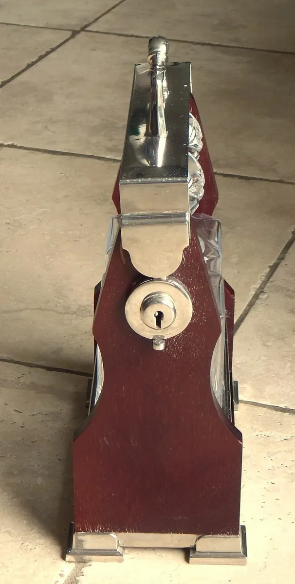 Twin Crystal Decanter Tantalus in Wood Case - Image 3