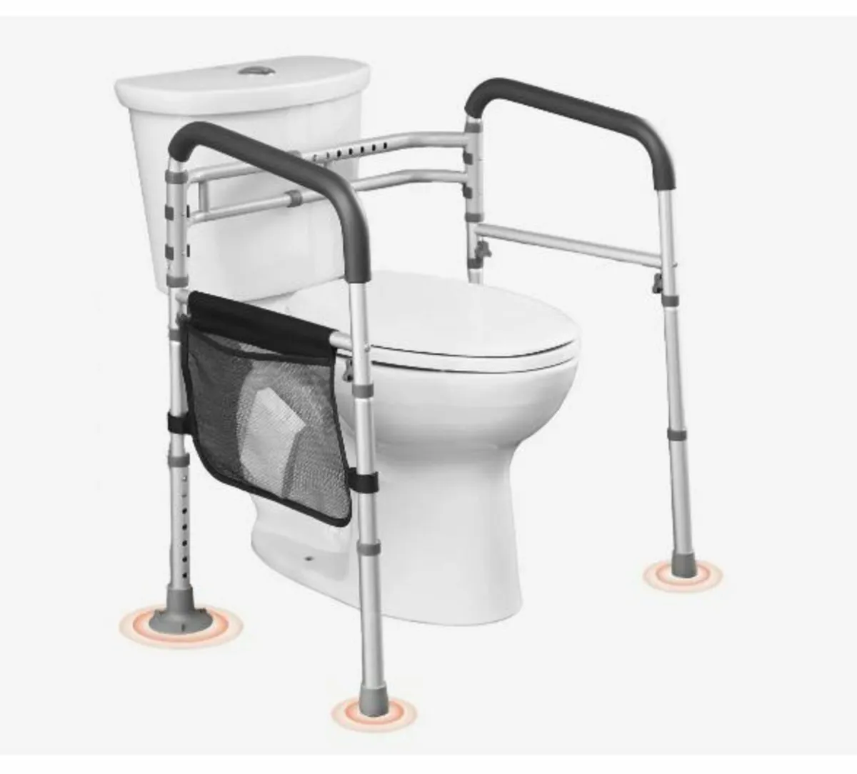 Toilet Safety Rail, 300 LBS Foldable Toilet Seat - Image 1
