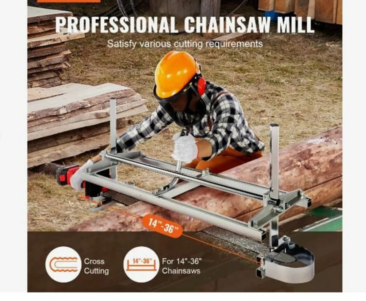 Portable Sawmill 35.6cm-91.4cm Guide Bar - Image 2
