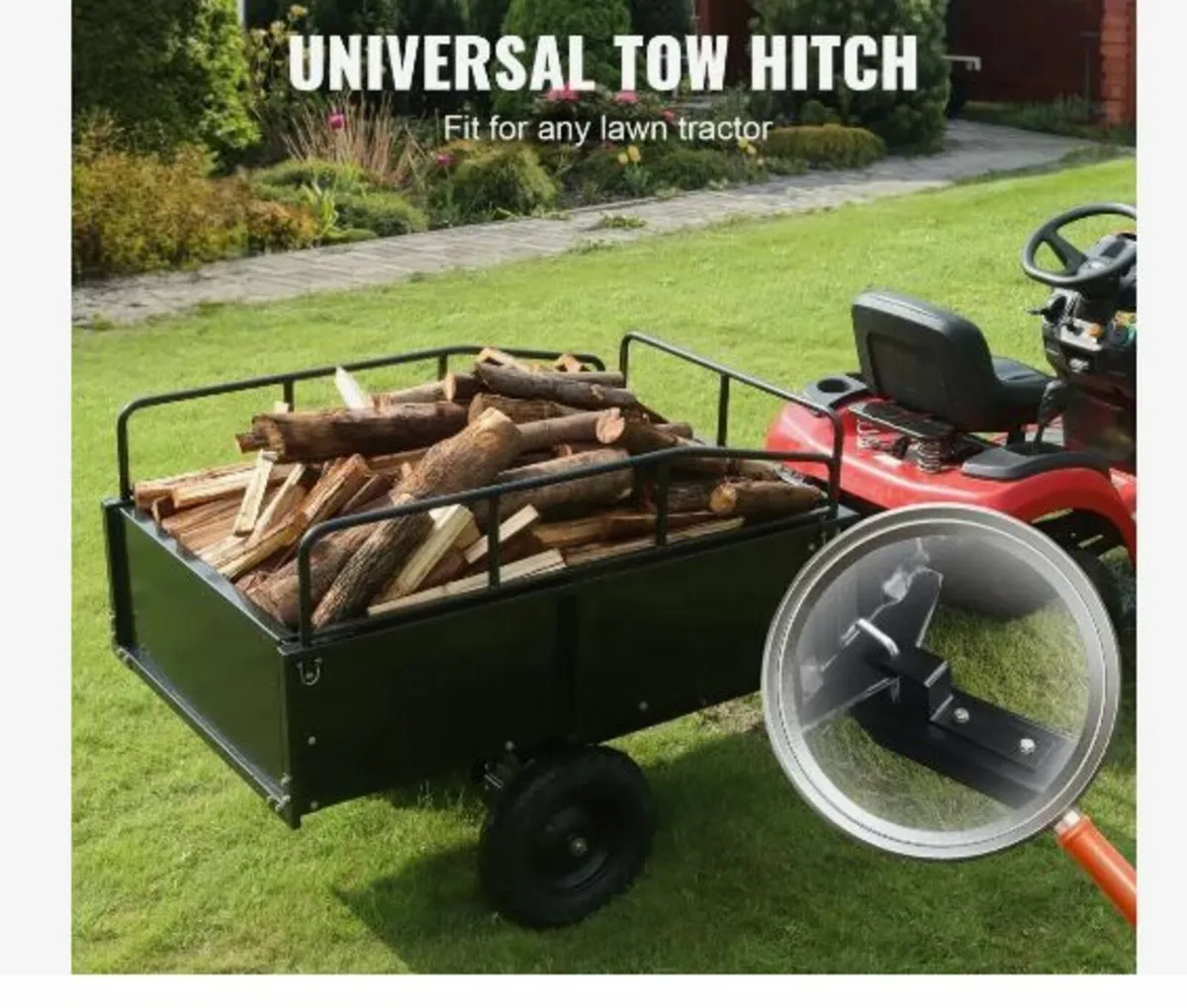 Heavy Duty ATV Trailer Steel Dump Cart - Image 2
