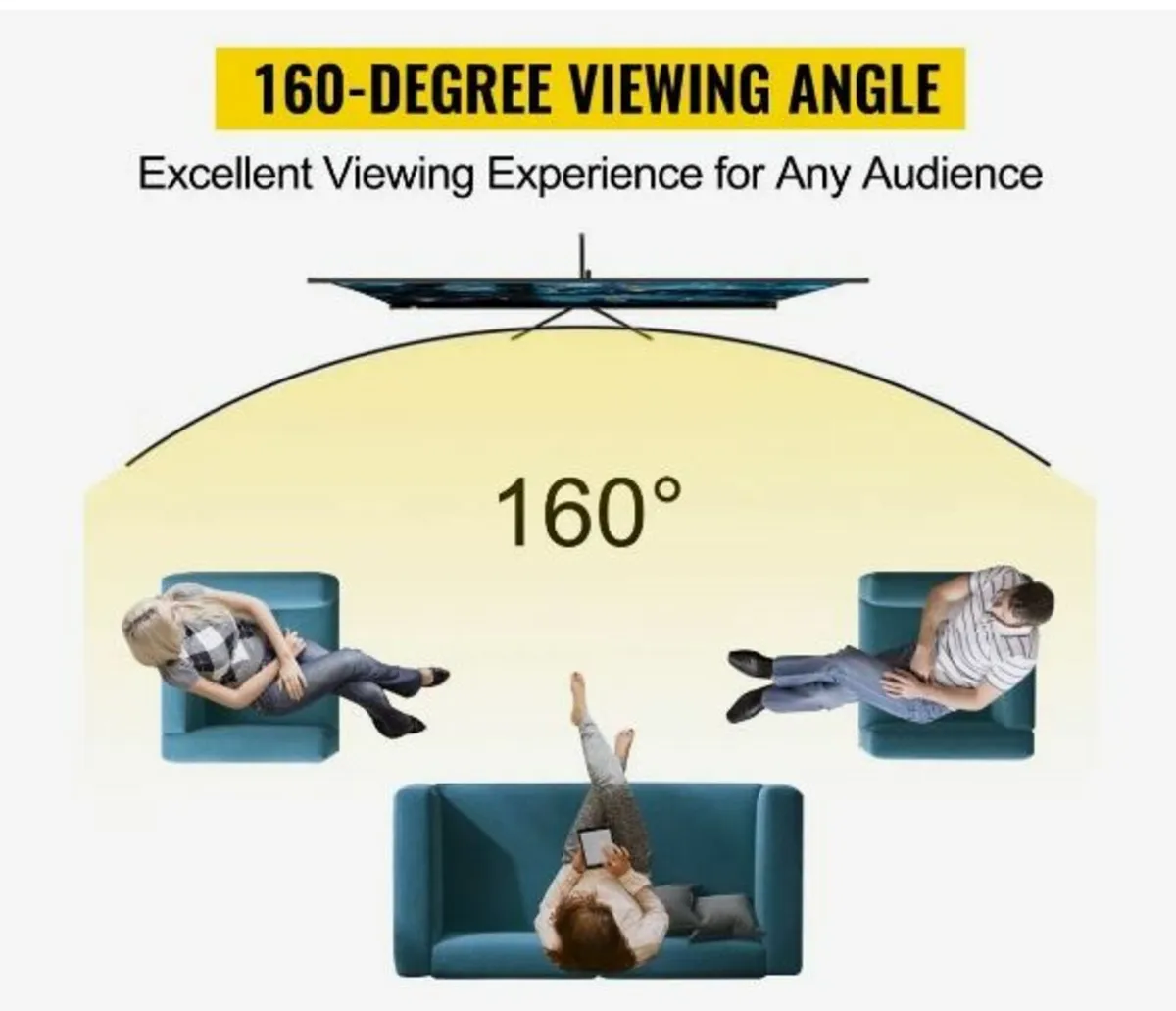 Tripod Projector Screen with Stand 100inch - Image 2