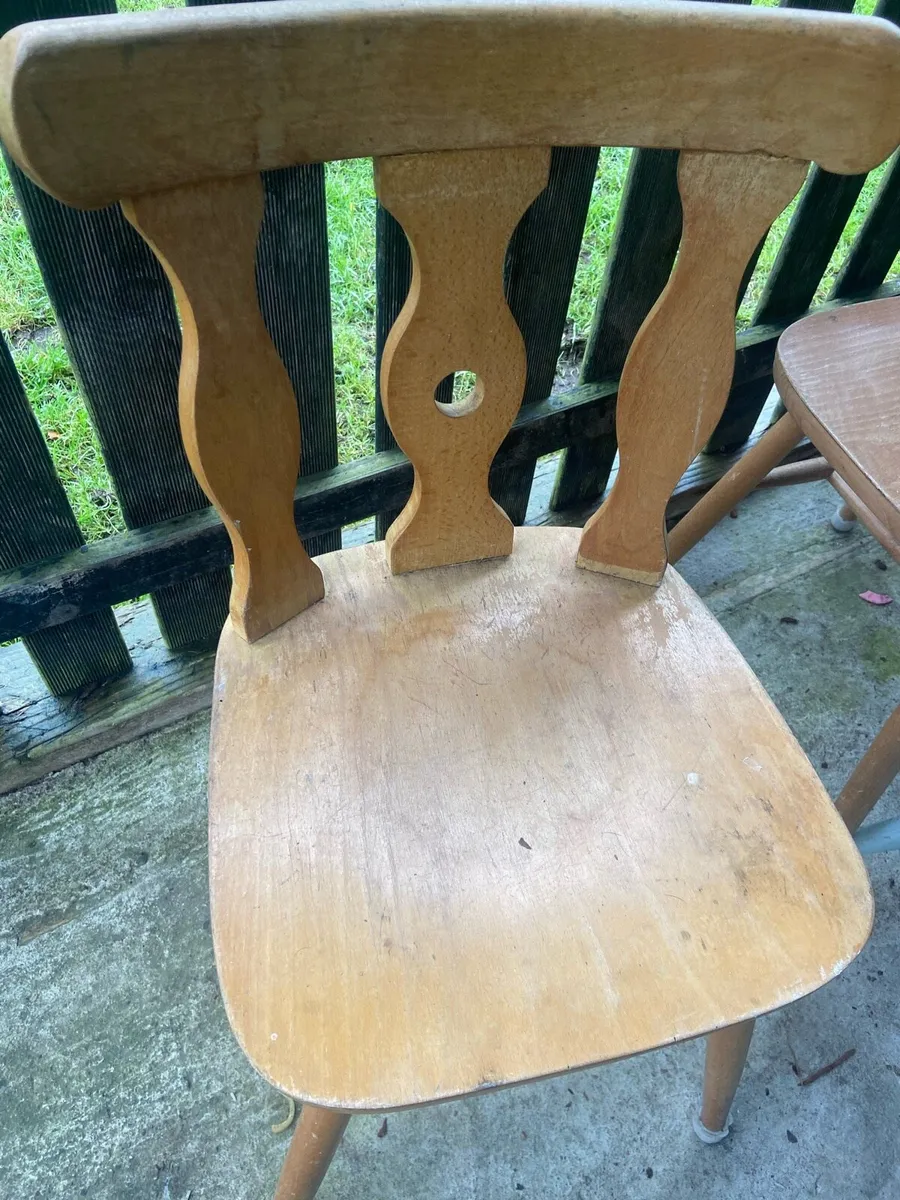 Wooden Kitchen Chairs - Image 1