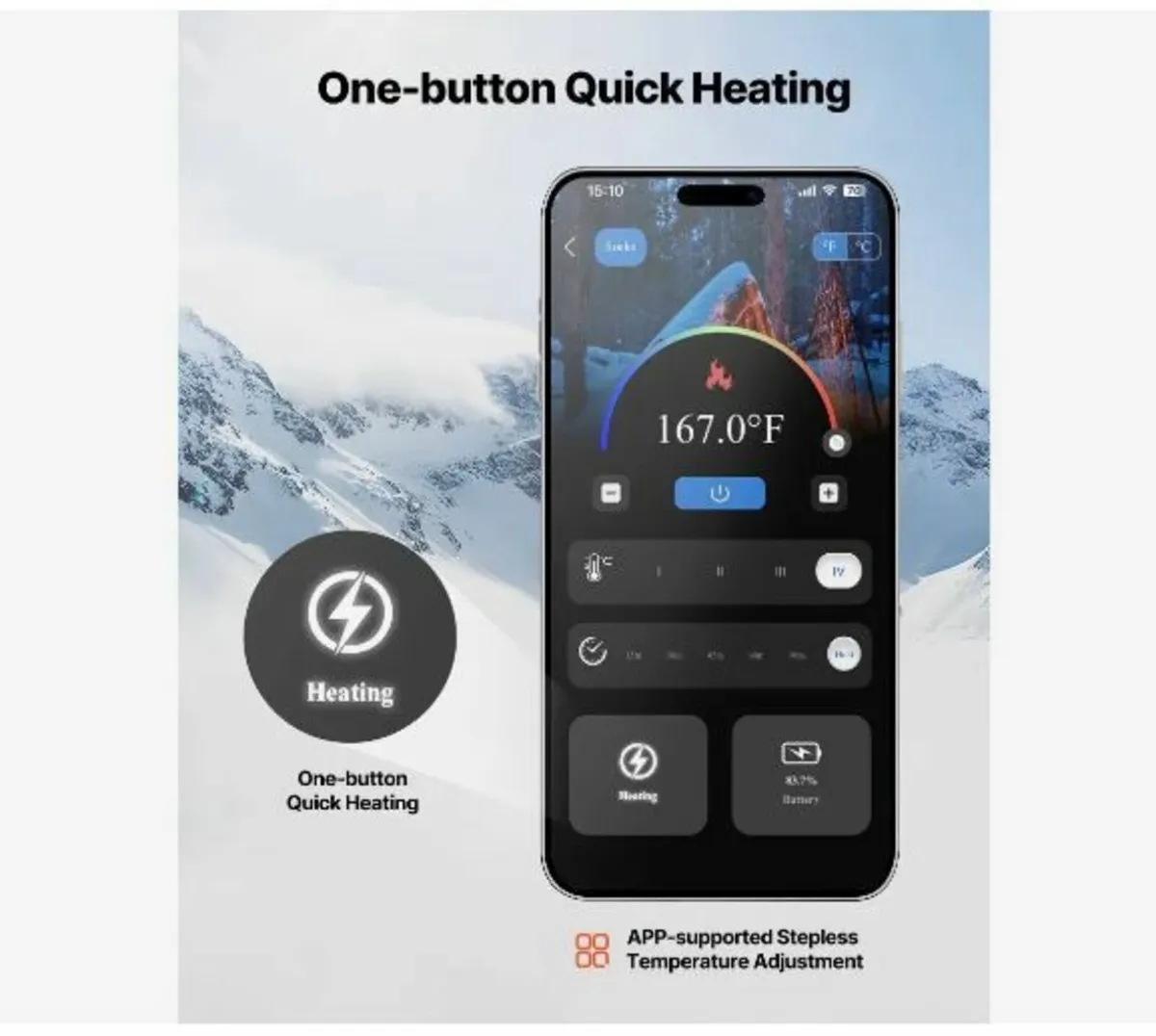 Heated Socks, Medium Size, 5000mAh Battery - Image 3