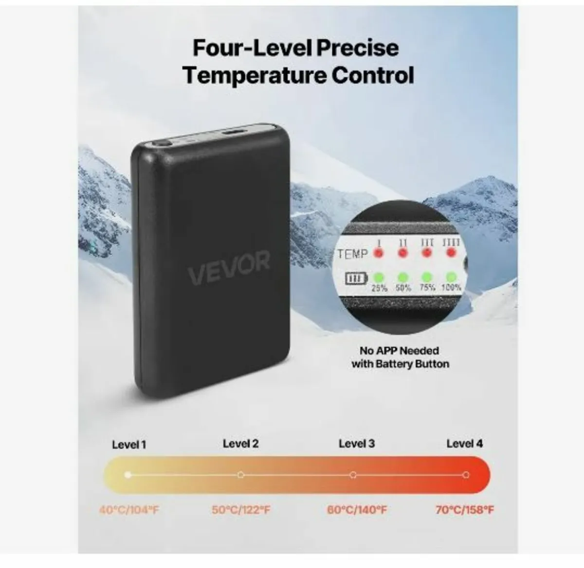 Heated Socks, Medium Size, 5000mAh Battery - Image 4