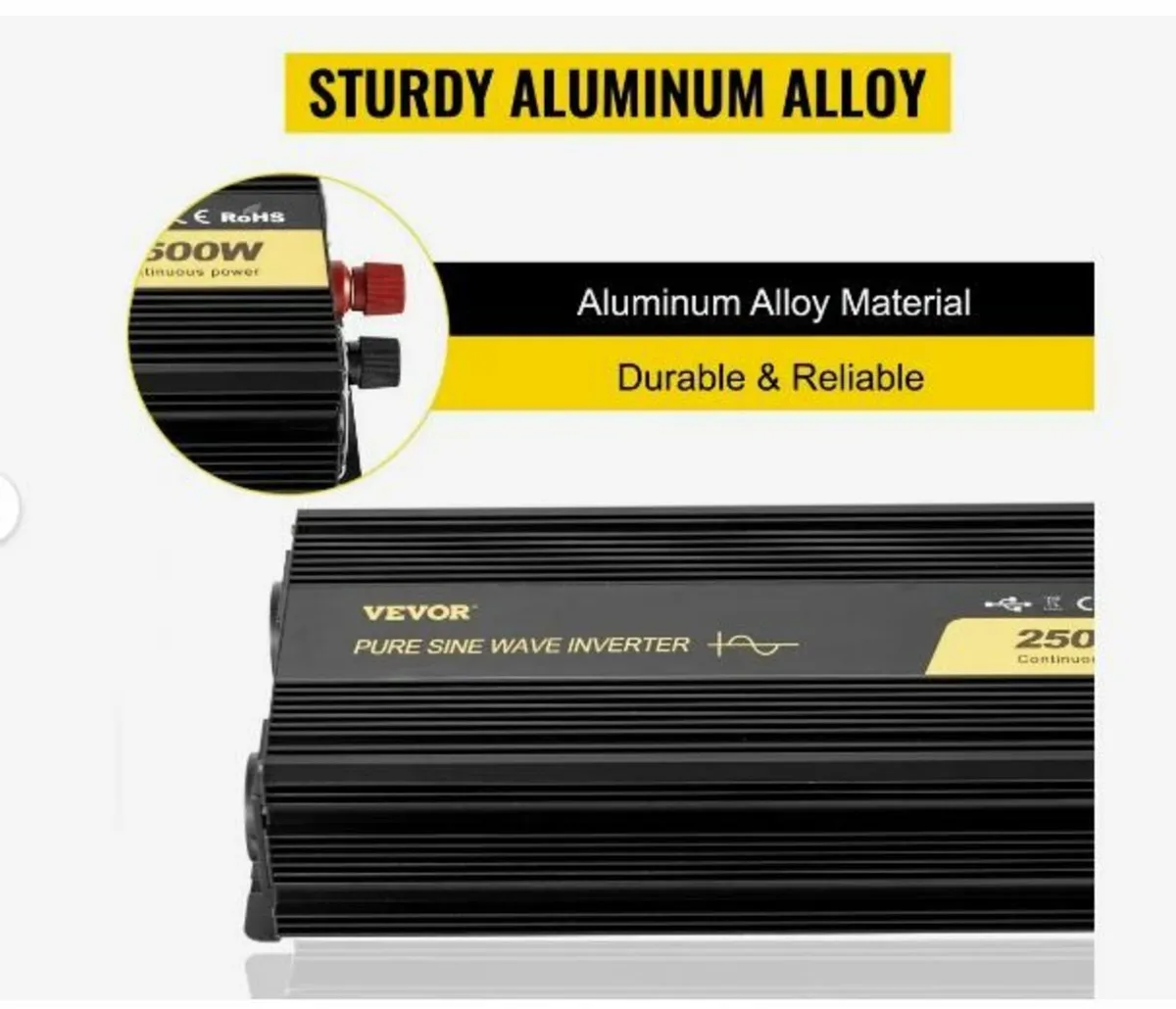 Pure Sine Wave Inverter 2500W Power Inverter - Image 2