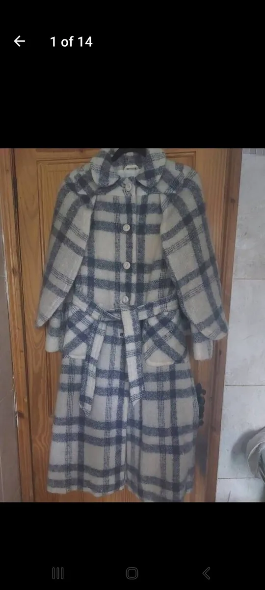 Donegal Design Vintage mohair wool cape coat - Image 1