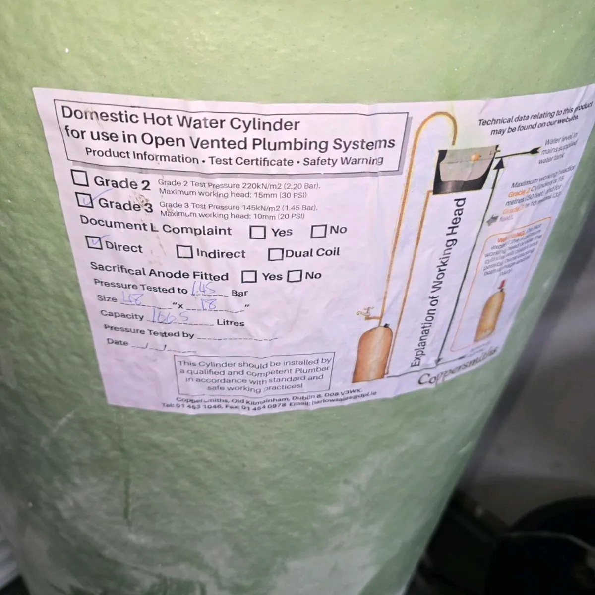 Hot water cylinder - Image 2