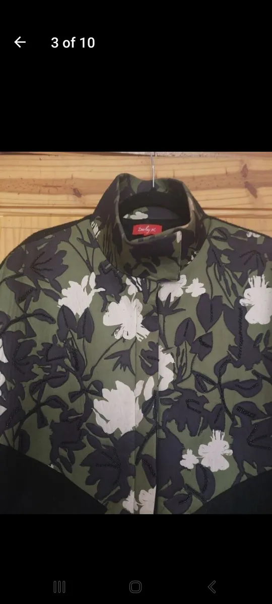 Derhy green and black coat (free post) - Image 3