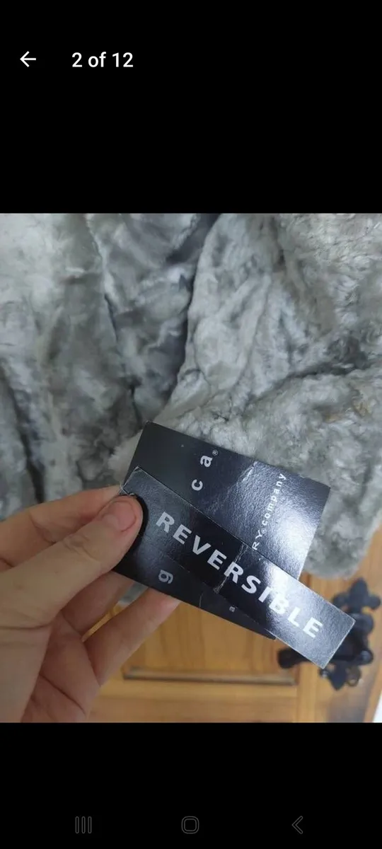 Faux fur reversible coat (free postage) - Image 2