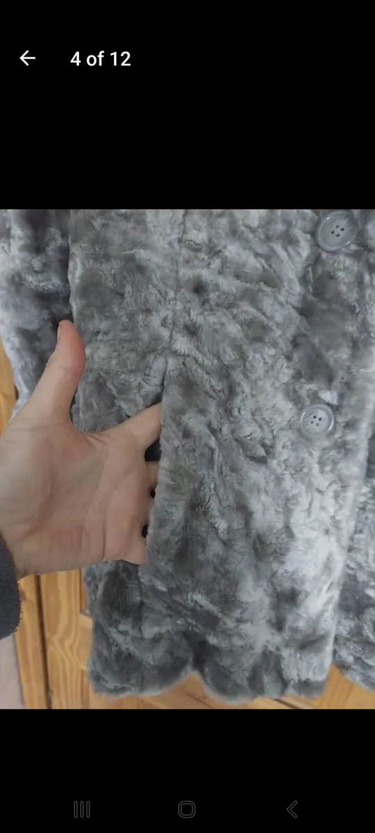 Faux fur reversible coat (free postage) - Image 4