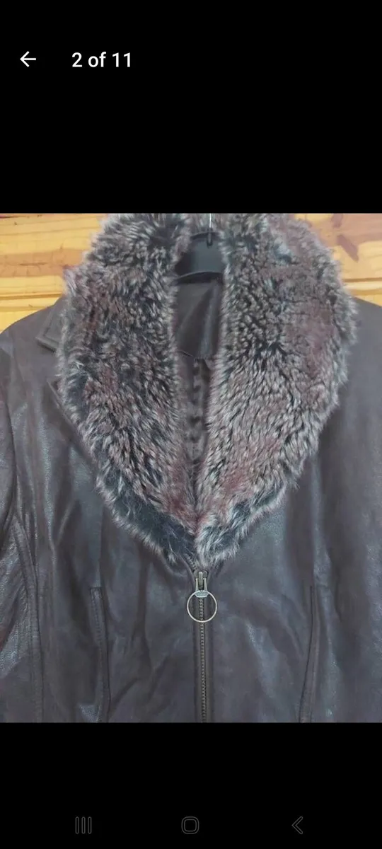 Wallis ladies brown leather jacket (free postage) - Image 2