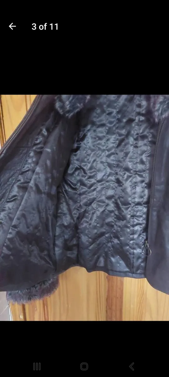 Wallis ladies brown leather jacket (free postage) - Image 3