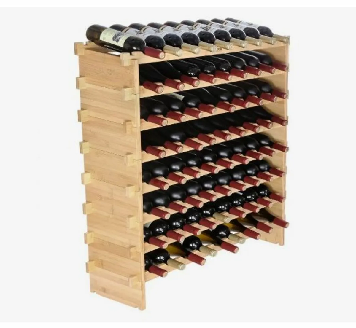 72 Bottle Stackable Modular Wine Rack - Image 1