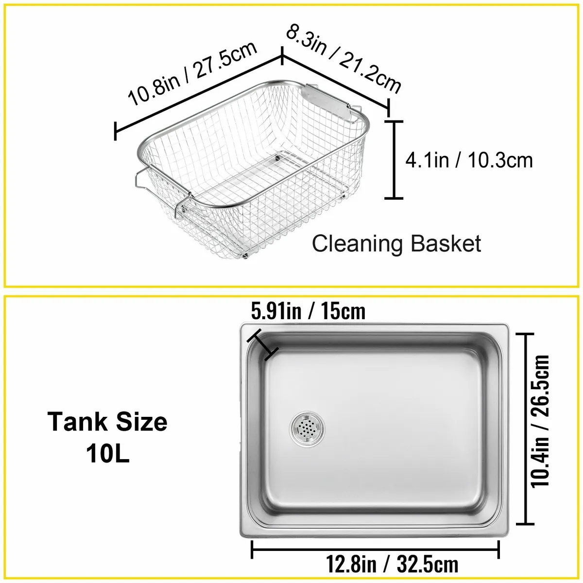 10L Ultrasonic Cleaner Washing Machine With Timer - Image 2