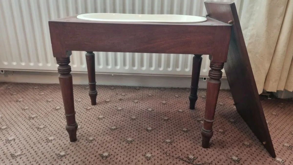 Antique Victorian Baby Bath Table - Image 3
