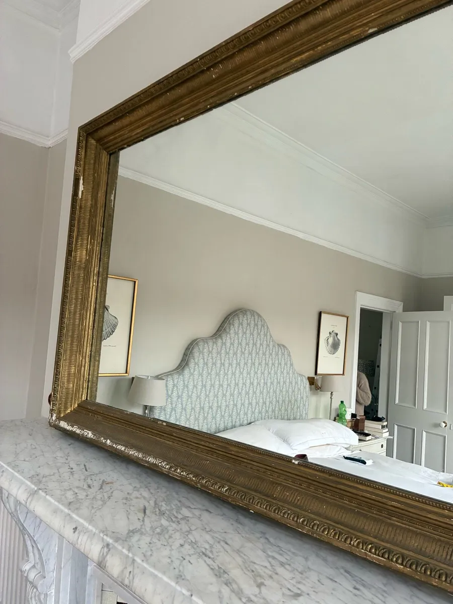 Antique Overmantel Mirror - Image 1
