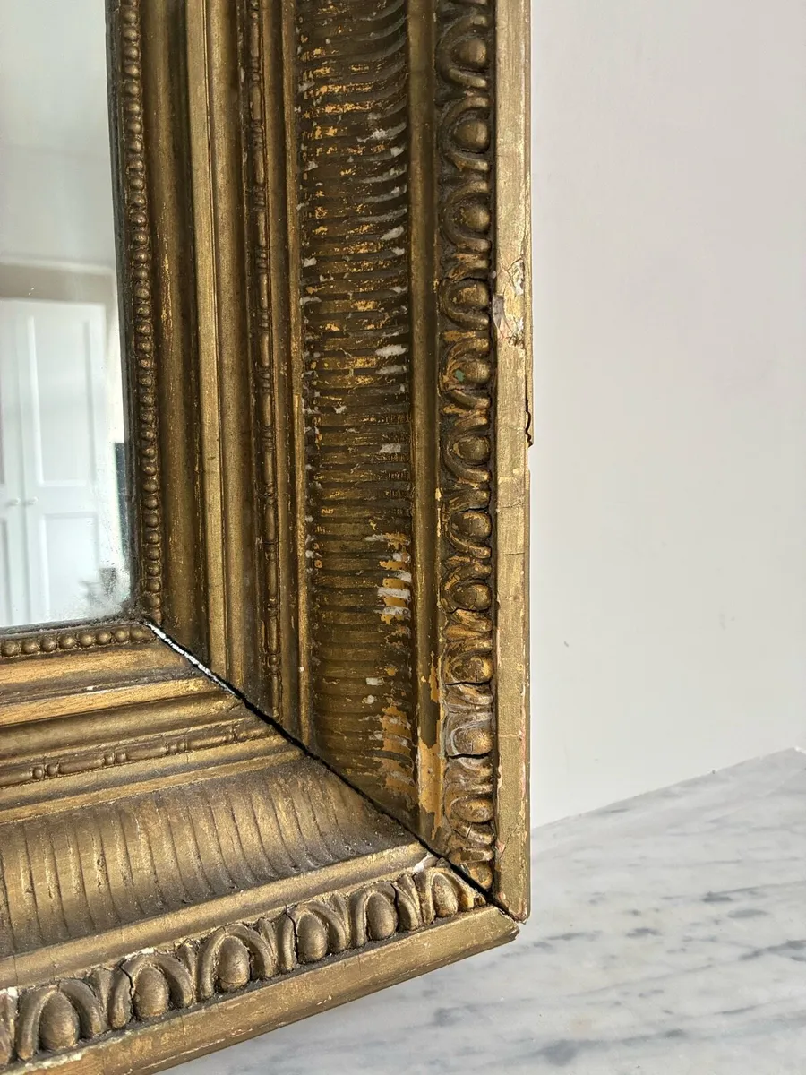Antique Overmantel Mirror - Image 2