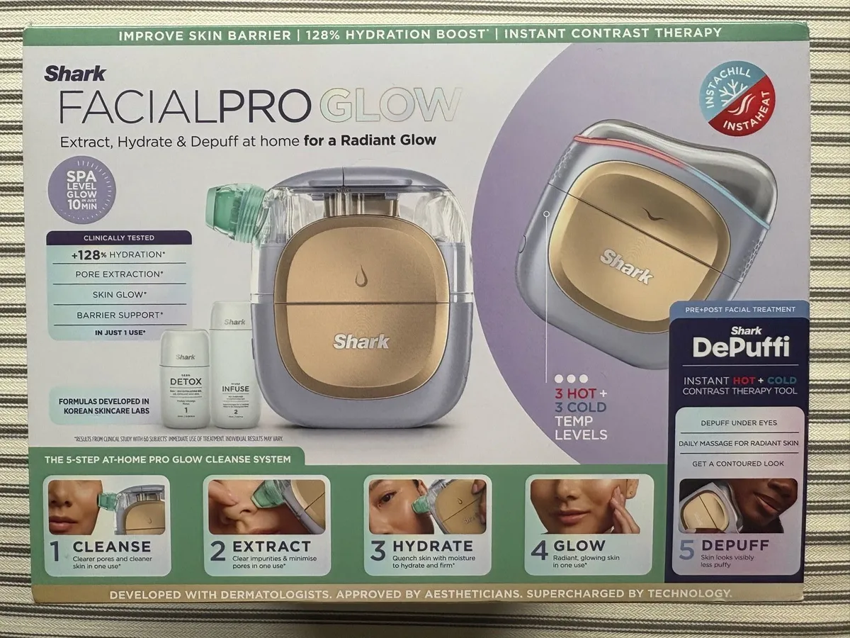 Shark FacialPro Glow & Depuffi at home facial - Image 1