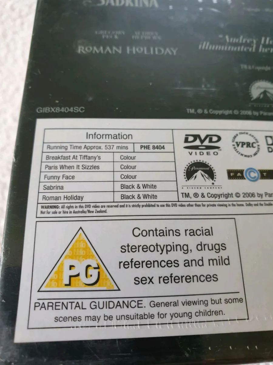 Audrey Hepburn Collection DVD 2006 Sabrina - Image 4