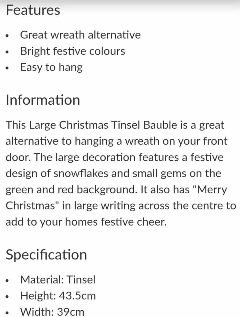 Large Christmas baubles - Image 4