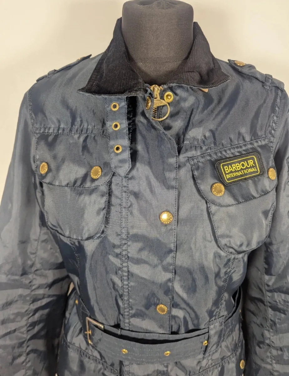 Barbour International Womens Ladies Jacket Size 10 - Image 3