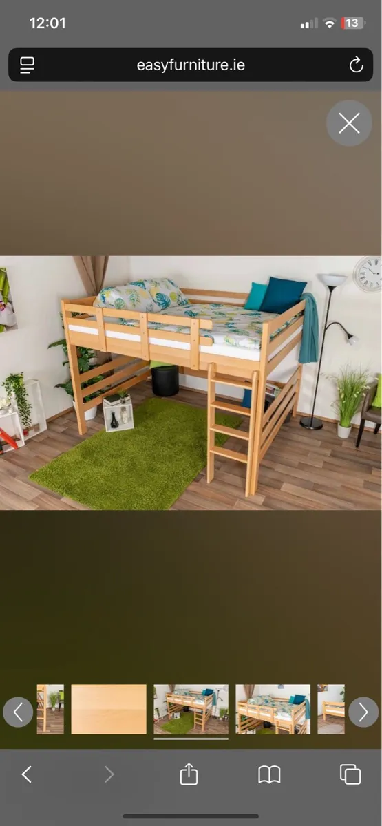 Adult Loft Bed and Mattress - Image 2