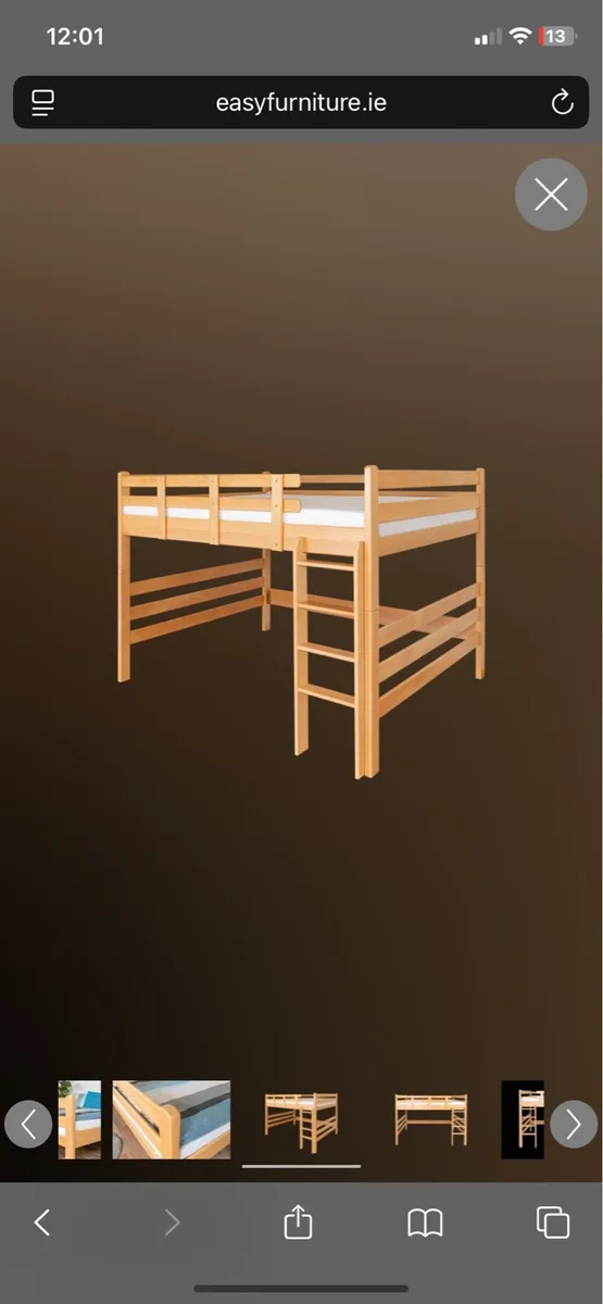 Adult Loft Bed and Mattress - Image 4