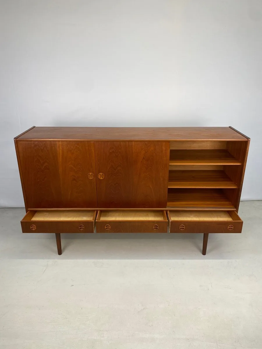 Mid Century Danish Teak Highboard - Image 4