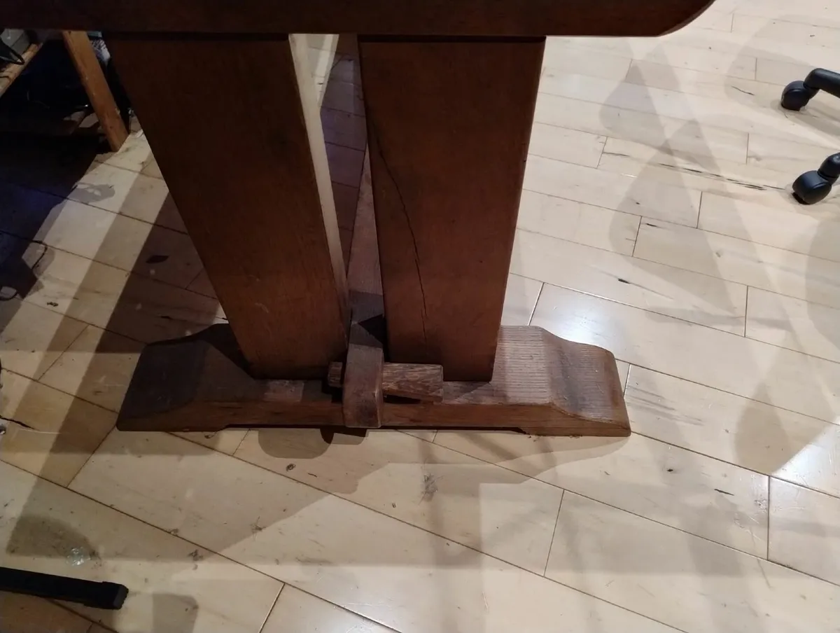 Solid Wood Dining Table and Chairs - Image 2