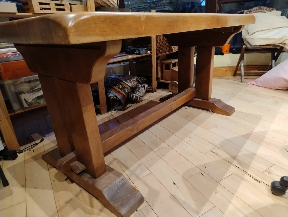 Solid Wood Dining Table and Chairs - Image 4