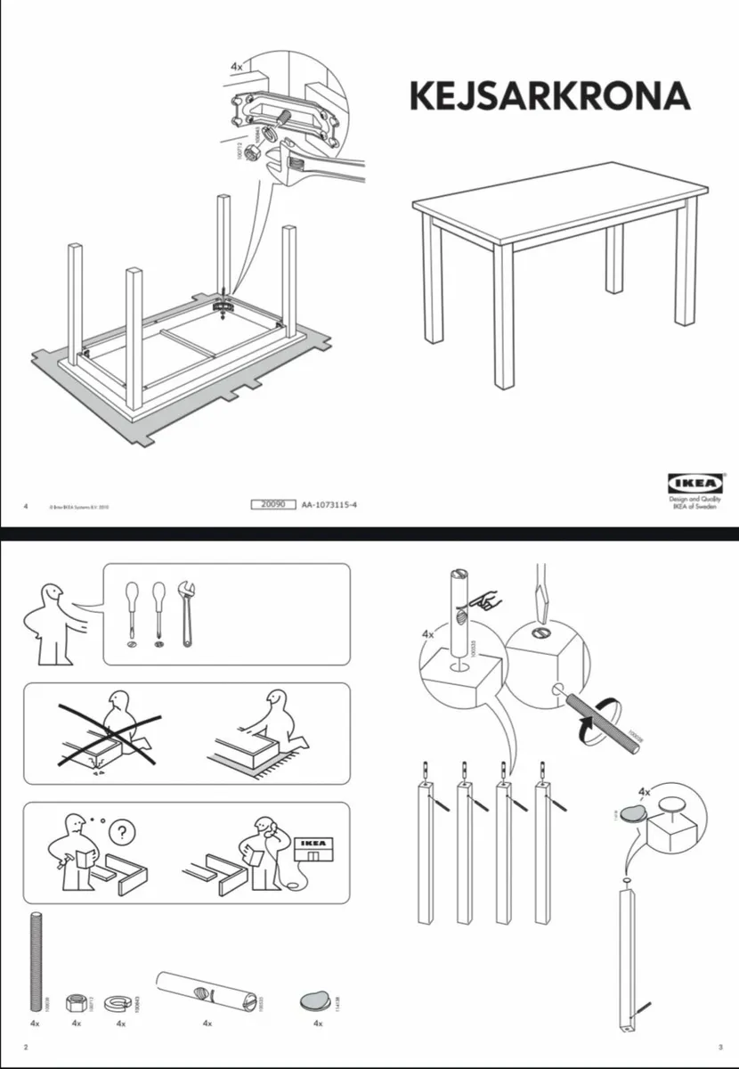 Dining table with bench - Image 2