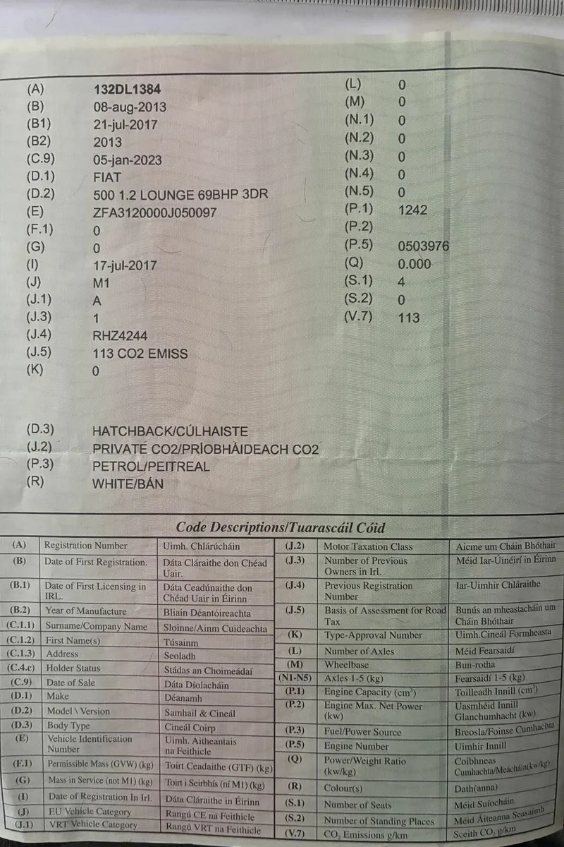 Fiat 500 2013 1.2 Petrol 182,220 km - Image 2