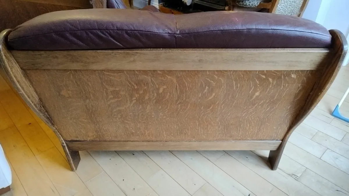 Leather Couches Solid  Wood Frames 2 & 3 Seaters - Image 2