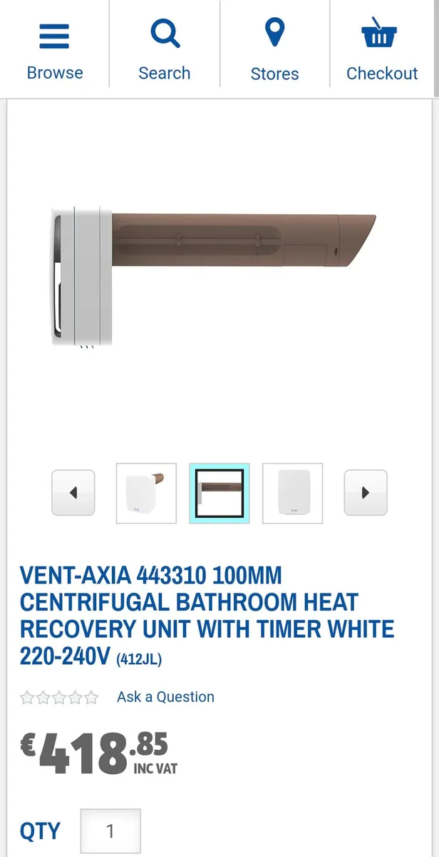 Bathroom Heat Recovery Extract Fan - Image 2