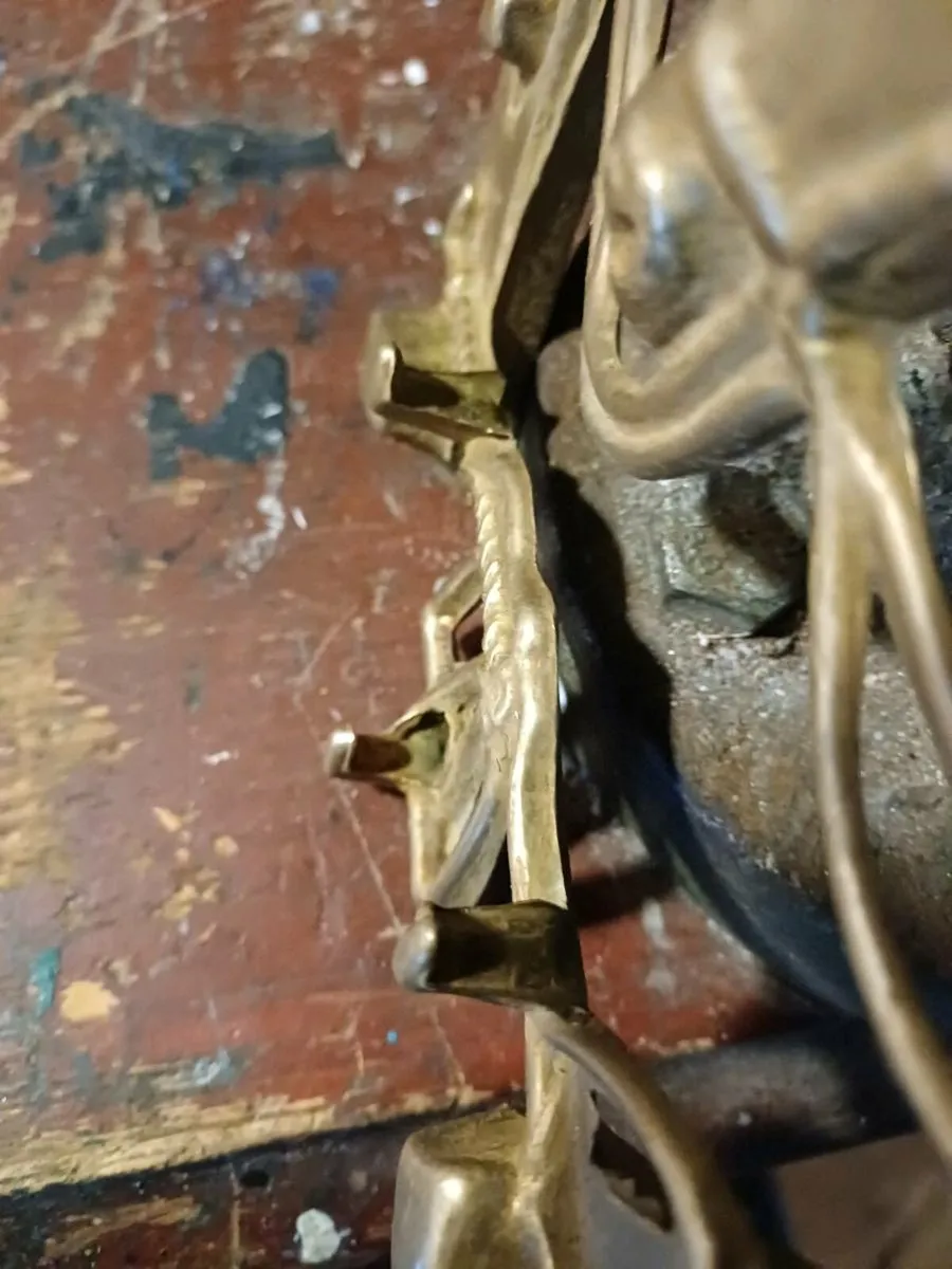 Vintage Brass Horseshoe Key Holder - Image 3