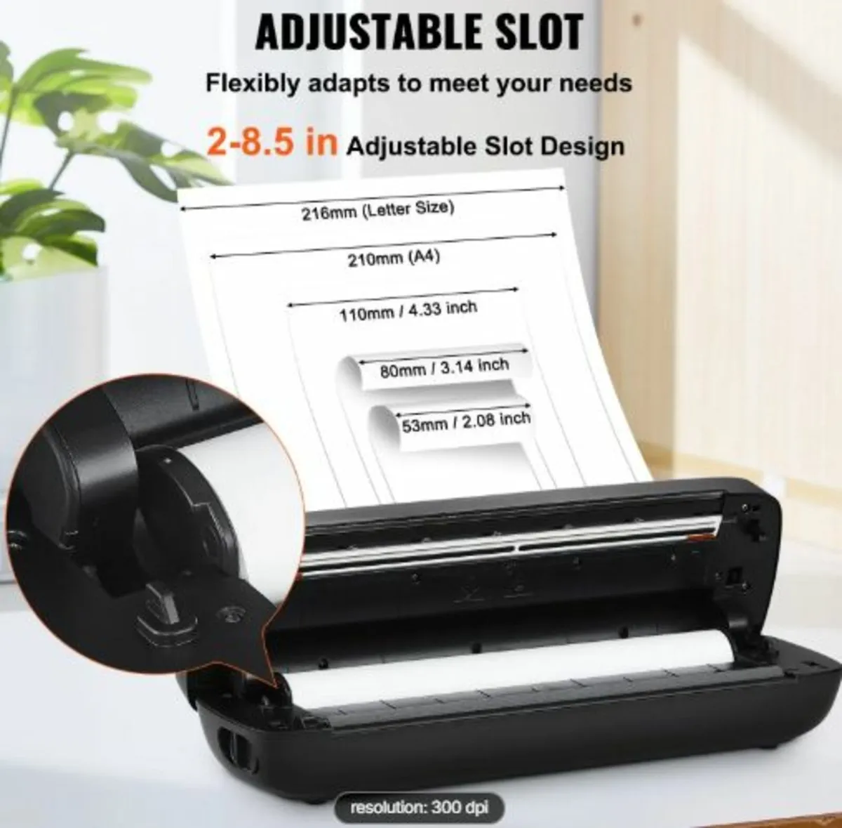 Portable Thermal Printer -2600mAh Battery, 300 DPI - Image 4