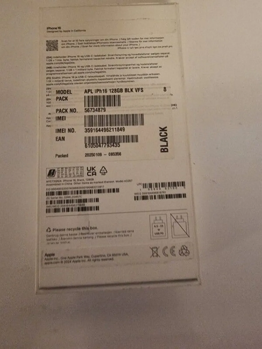 IPhone 16 Sim Free 128gb Apple Warranty BH 98% As New Fully Boxed - Image 2