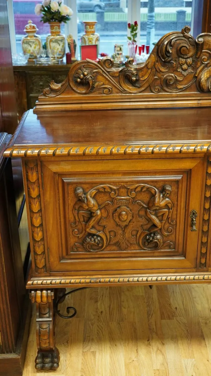 Spanish Renaissance Revival Walnut Sideboard - Image 3