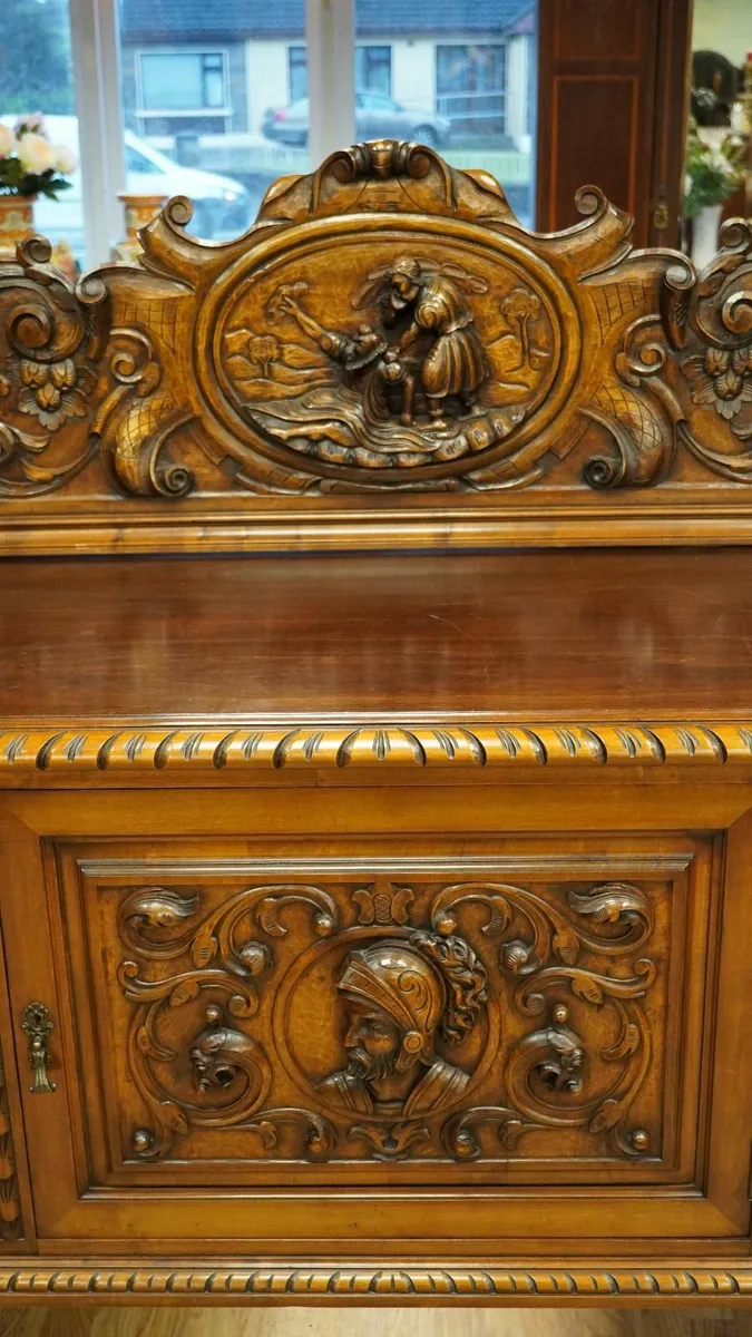 Spanish Renaissance Revival Walnut Sideboard - Image 4
