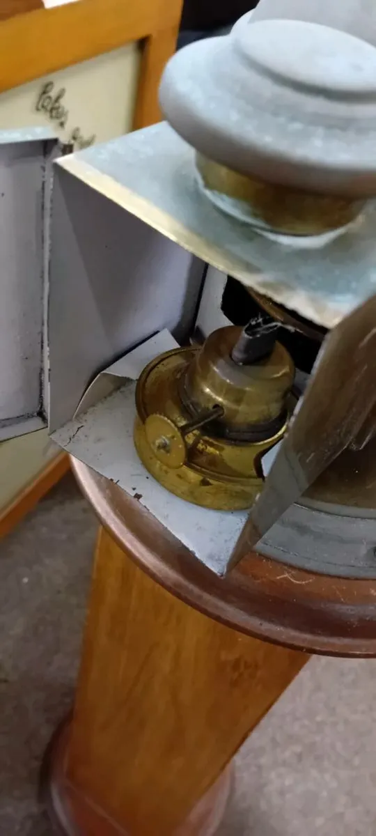 Mounted Brass Ships Binnacle Compass - Image 3