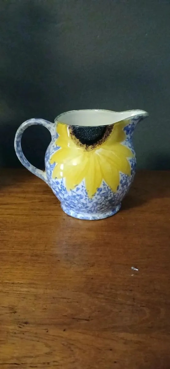 Poole Pottery Hand Painted Vincent Sunflower Jug - Image 1