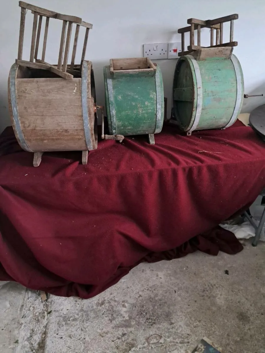 3 timber butter churns - Image 4
