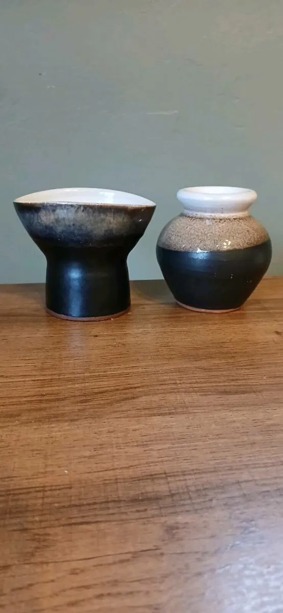 Stephen Pearce and Shanagarry Pottery Bud Vases - Image 1