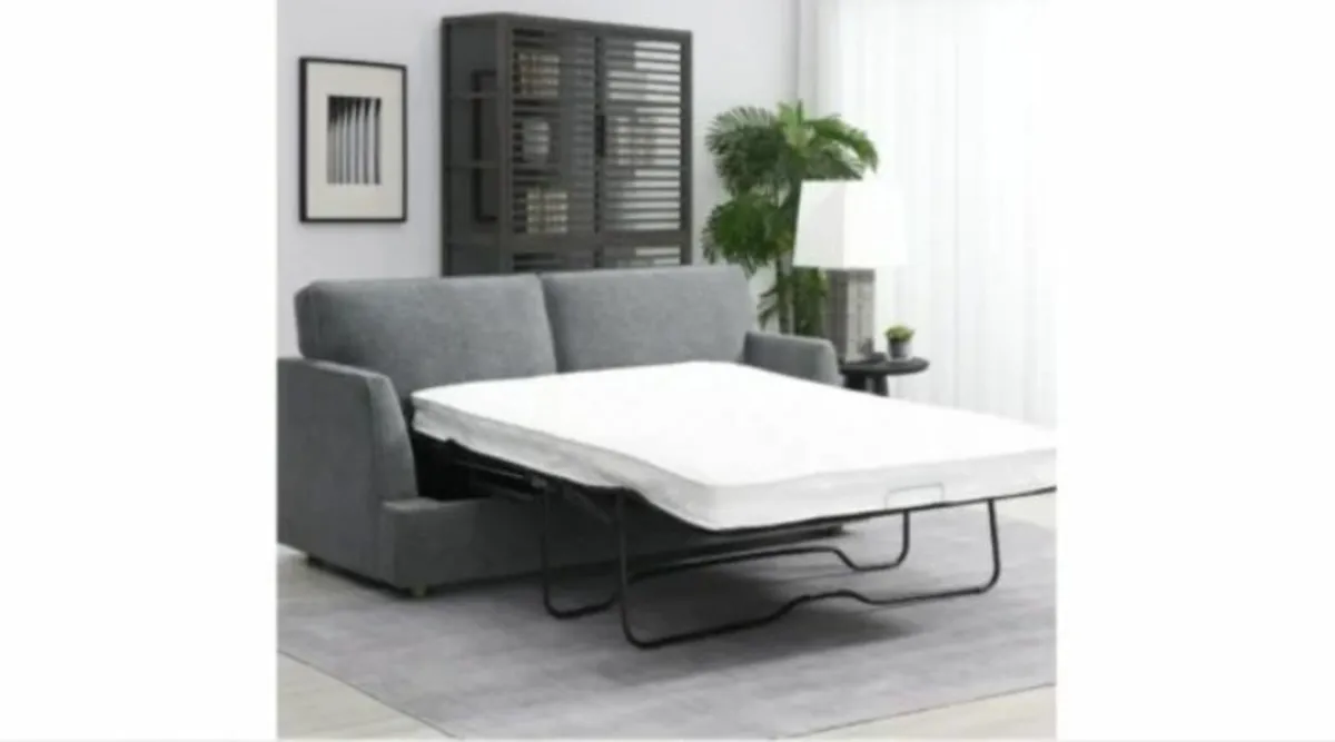 Felix Sofa Bed Dark Grey w/Hinged Drop Back - Image 2