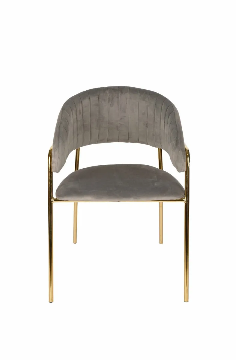 Azure Glam Velvet Chair - Image 3