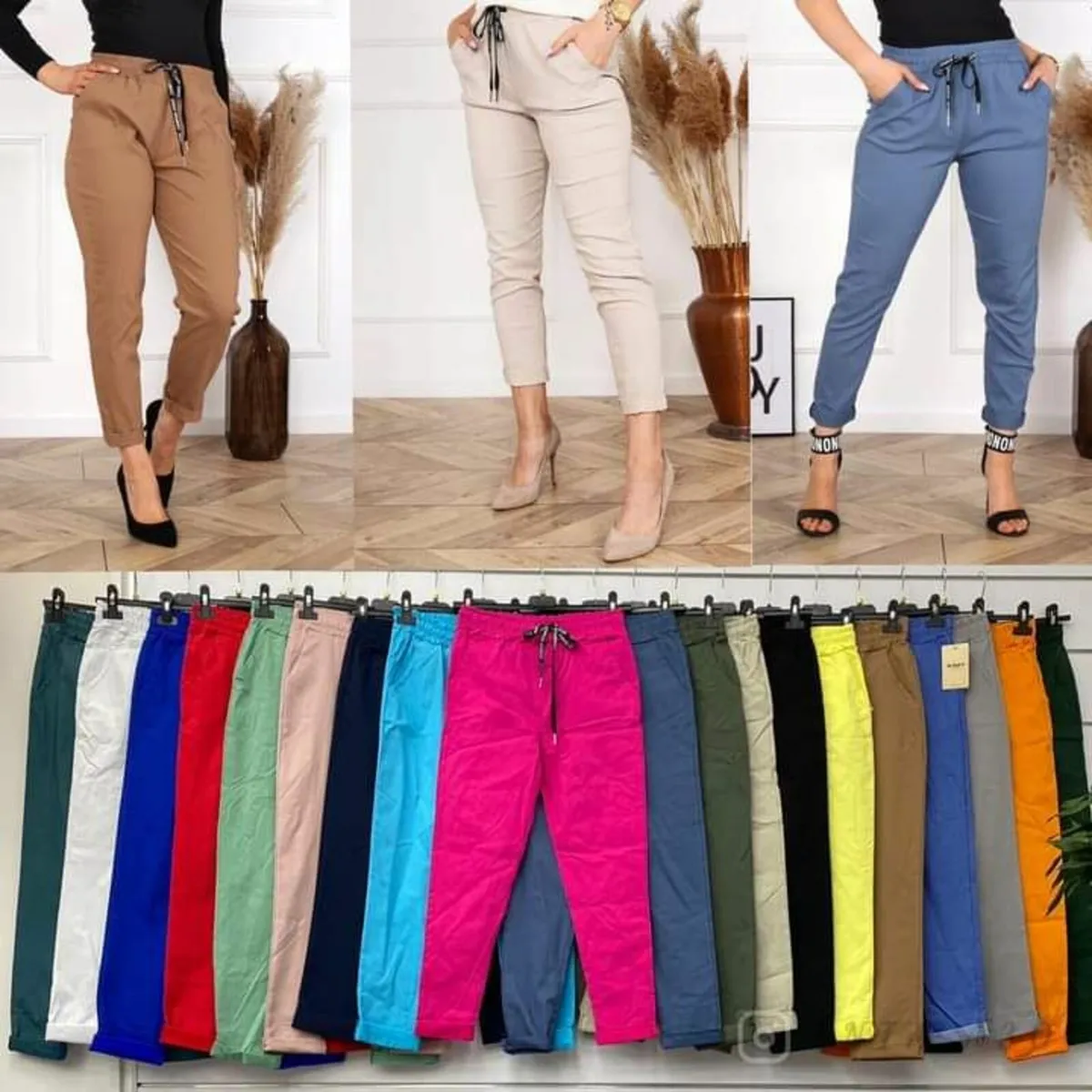 Ladies italian stretch trousers 10/16 - Image 1