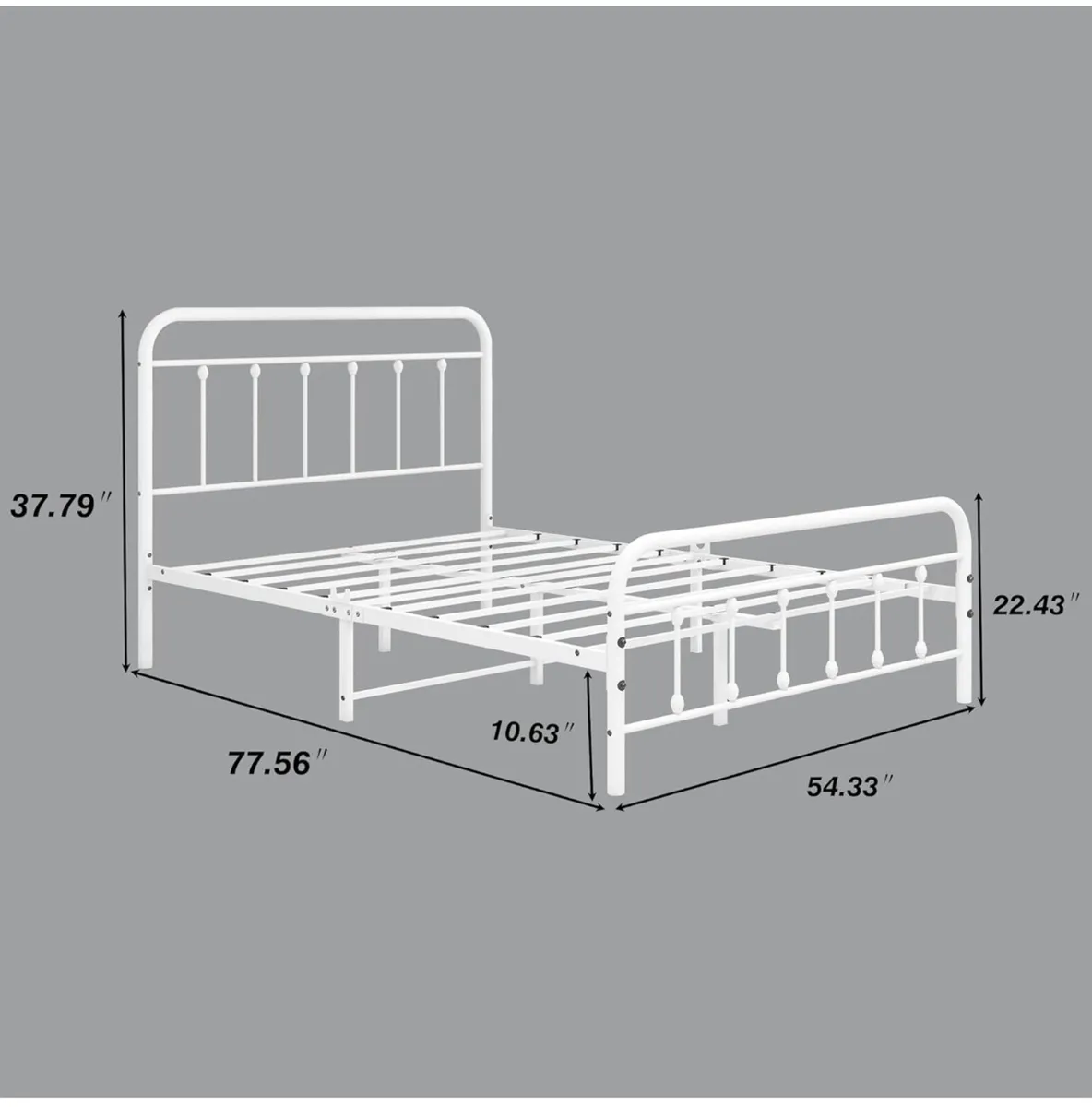 Double Bed Frame with Headboard and Footboard - Image 2