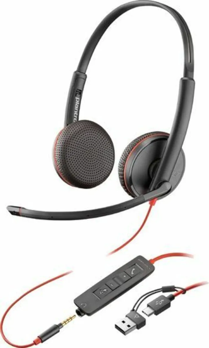 Poly Blackwire 3225 Stereo USB-C Headset - Image 1