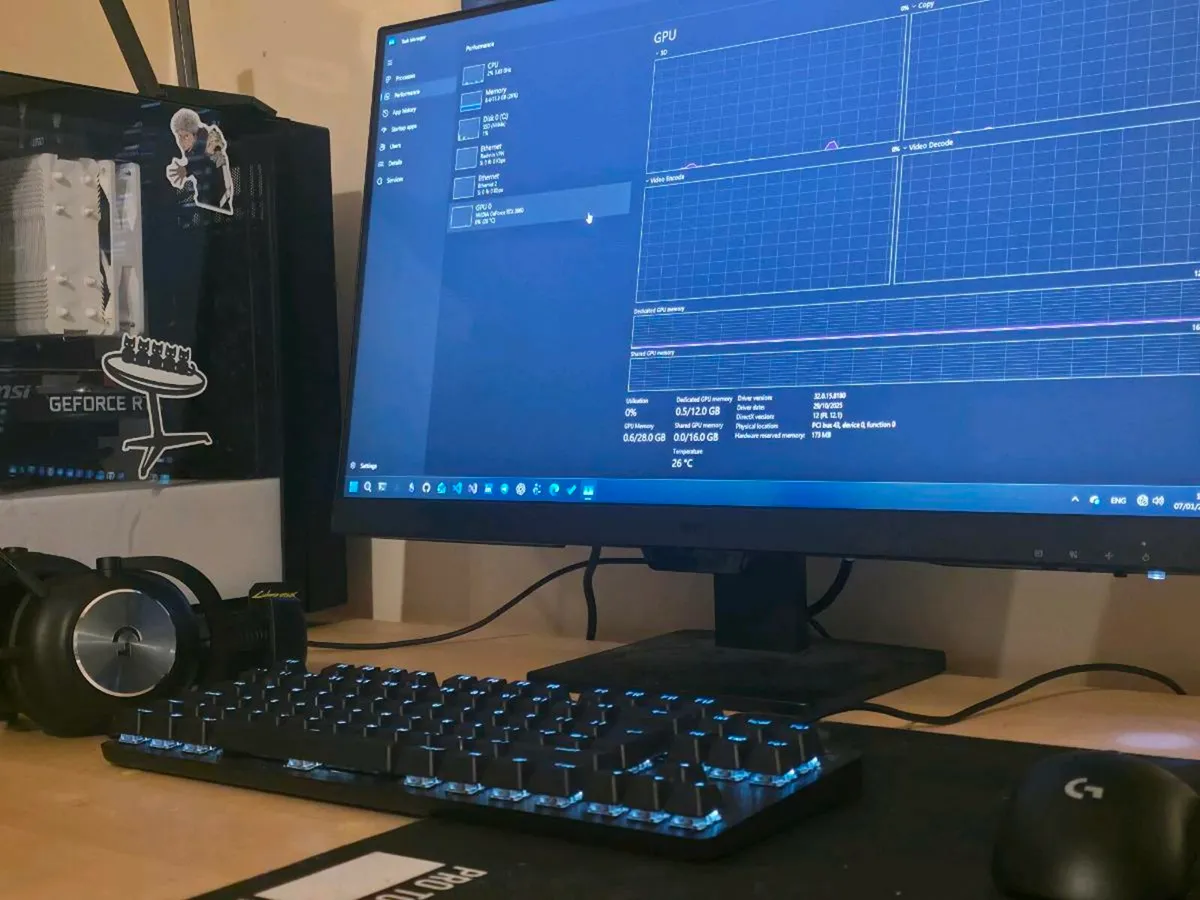 Full Gaming Setup - Ryzen 5 3600 / RTX 3060 12GB - Image 2