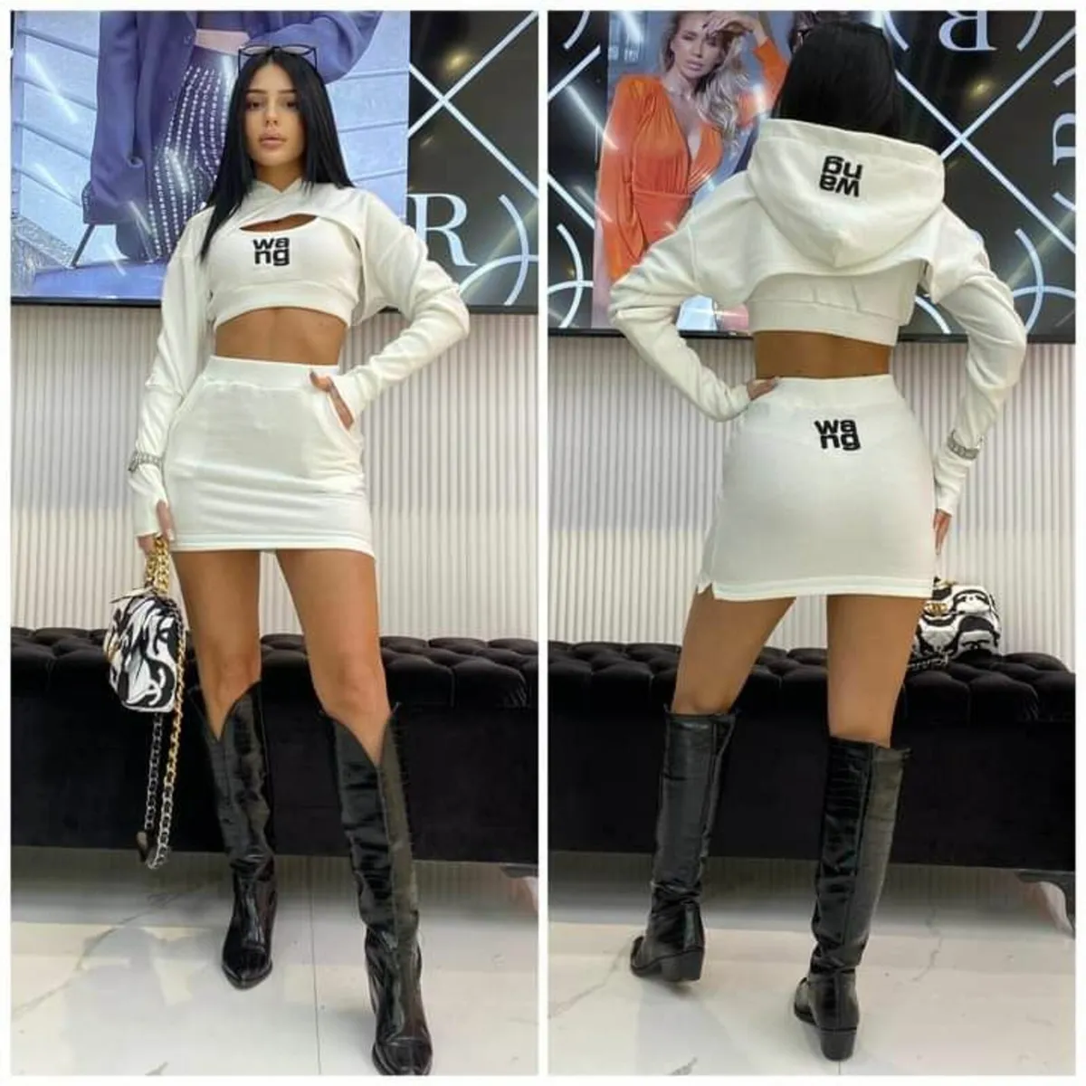 A three-piece set with a skirt - Image 1